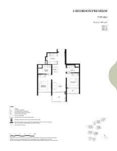 Tengah Garden Residences 2 Bedroom Premium Type (2)c1