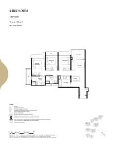 Tengah Garden Residences 3 Bedroom Type (3)b