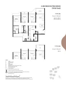 Tengah Garden Residences 3 Bedroom Premium with Yard Type (3)h